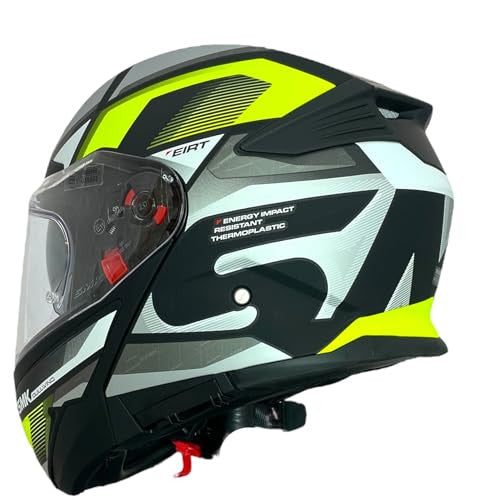 SMK Helmets Gullwing bukósisak mat fehér és sárga, L 59/60