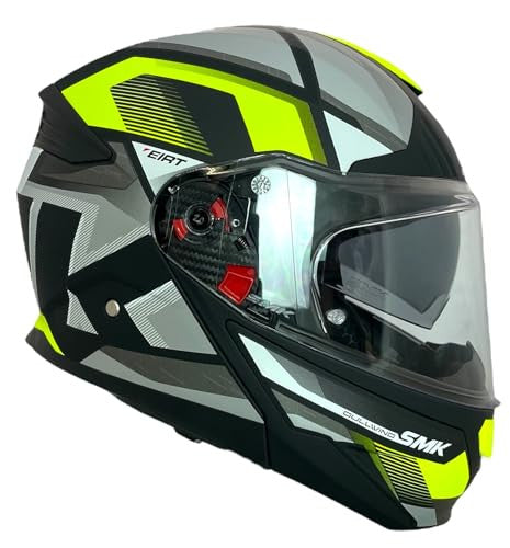 SMK Helmets Gullwing bukósisak mat fehér és sárga, L 59/60