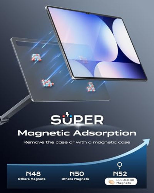 LULULOOK mágneses tartó Samsung Galaxy Tab S10 Ultra/S9 Ultra/S8 Ultra, alumínium