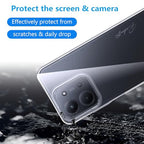 Effcotuo Xiaomi Redmi 15C/POCO C85 tok 2 darabos kijelzővédő, átlátszó szilikon