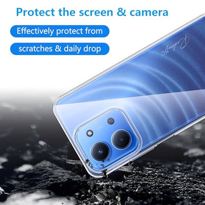 Effcotuo tok Xiaomi Redmi 15C 5G/4G/POCO C85 5G 173 átlátszó szilikon tok 2 darabos