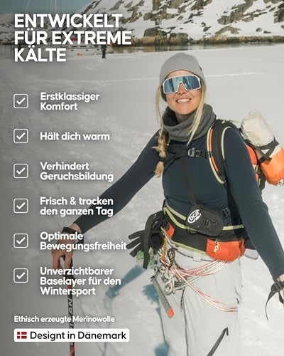 DANISH ENDURANCE Merino aláöltözet nőknek fekete, S