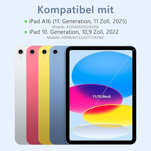 TQQ billentyűzet tok iPad A16 11. generáció 2025/10. generáció 2022 11/10,9 hüvelyk
