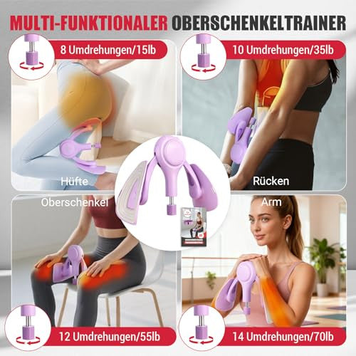 15-70 lbs medencefenék edző nőknek, multifunkcionális (lila)