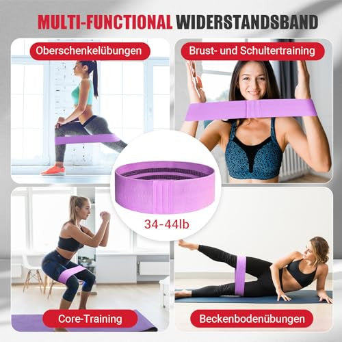 15-70 lbs medencefenék edző nőknek, multifunkcionális (lila)