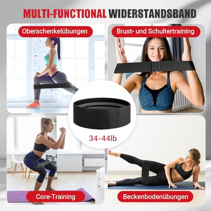 15-70 lbs medencefenék edző nőknek, multifunkcionális (fekete)