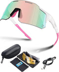 Fahrrad-Brille UV400 sport napszemüveg nők, férfiak, 2 cserélhető lencsével