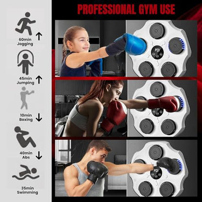 MAGIC SELECT zenés bokszgép falra LED, bokszkesztyű, Bluetooth, zene ritmusára világít