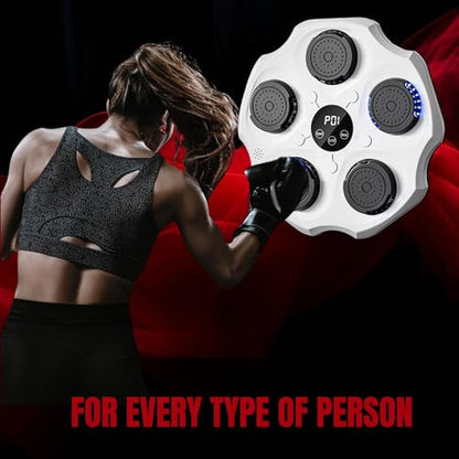 MAGIC SELECT zenés bokszgép falra LED, bokszkesztyű, Bluetooth, zene ritmusára világít