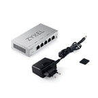 Zyxel GS1200-5v3 hálózati kapcsoló 5 portos webes menedzsment, gigabites LAN, QoS