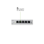 Zyxel GS1200-5v3 hálózati kapcsoló 5 portos webes menedzsment, gigabites LAN, QoS