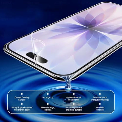 iPhone 17 hidrogel kijelzővédő 2 darabos, rugalmas TPU, ujjlenyomat-kompatibilis