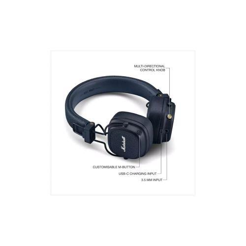 Marshall Major V Bluetooth vezeték nélküli on-ear fejhallgató, limitált kiadás (kék)