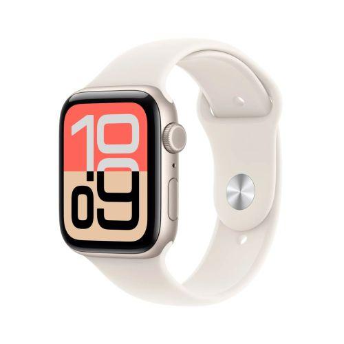 Apple Watch SE 3 (2025) GPS okosóra, 40 mm, alumínium tok, S/M sportszíj, EU, MEH34 (Starlight)