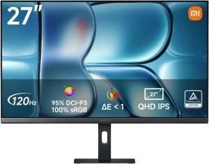 Xiaomi 27" monitor, 2K QHD, IPS, 16:9, 6 ms, 120 Hz, DisplayPort/HDMI