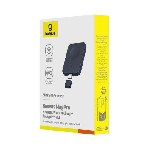 Baseus MagPro vezeték nélküli töltő Apple Watch-hoz, 2,5 W, EU (P10264106123-00) (fekete)