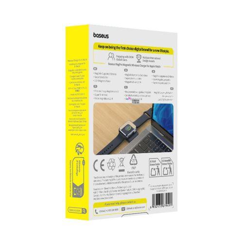 Baseus MagPro vezeték nélküli töltő Apple Watch-hoz, 2,5 W, EU (P10264106123-00) (fekete)