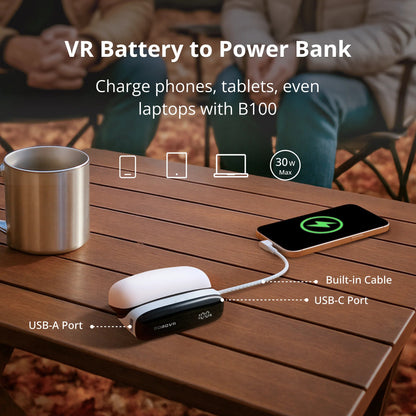 BOBOVR PD100 kombinált töltőállomás és power bank + akkumulátor