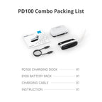 BOBOVR PD100 kombinált töltőállomás és power bank + akkumulátor