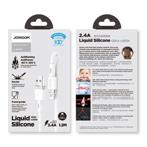 Joyroom S-1224N2 USB - Lightning kábel, 2.4A, 1,2 m (fehér)