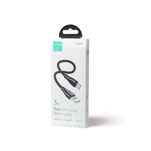 Joyroom S-CL020A11 USB-C – Lightning gyorstöltő kábel, PD 20W, 0,25 m (fekete)