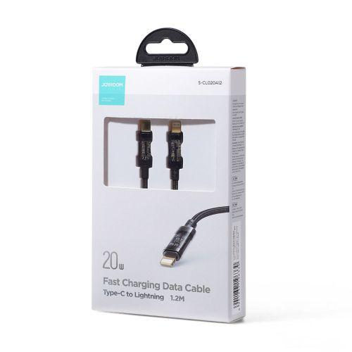 Joyroom A10 sorozat gyorstöltő kábel, USB-C - Lightning, PD 20 W, 1,2 m (S-CL020A12) (fekete)