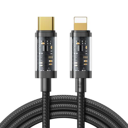 Joyroom A10 sorozat gyorstöltő kábel, USB-C - Lightning, PD 20 W, 1,2 m (S-CL020A12) (fekete)