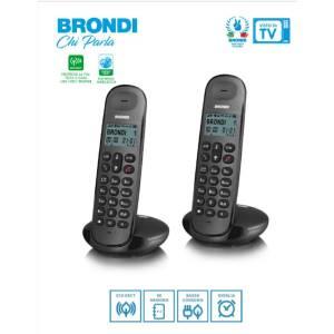 Brondi Lotus Twins vezeték nélküli telefon (fekete)