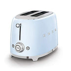 Smeg TSF01PBEU kenyérpirító (2 szeletes, 6 fokozat, melegítő, kiolvasztó, bagel funkció, morzsatálca, 950W, pasztellkék)