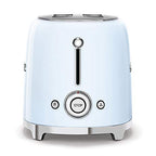 Smeg TSF01PBEU kenyérpirító (2 szeletes, 6 fokozat, melegítő, kiolvasztó, bagel funkció, morzsatálca, 950W, pasztellkék)