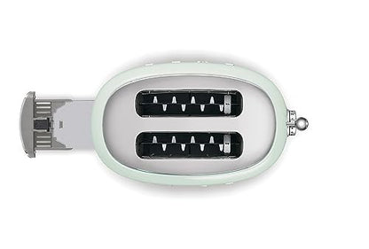 Smeg TSF01PGEU kenyérpirító (2 szeletes, 6 fokozat, melegítő, kiolvasztó, bagel funkció, morzsatálca, 950W, pasztellzöld)