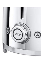 Smeg TSF01SSEU kenyérpirító (2 szeletes, 6 fokozat, melegítő, kiolvasztó, bagel funkció, morzsatálca, 950W, króm)