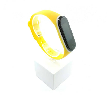 Xiaomi Mi band 3 / 4 szíjak - citromsárga, sárga, szilikon, többszínű