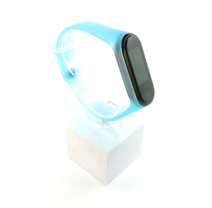 Xiaomi Mi band 3 / 4 szíjak - átlátszó, kék, kék, szilikon