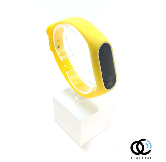 Xiaomi Mi Band 2 szíjak - egyszínű, sárga, sárga-fehér, szilikon