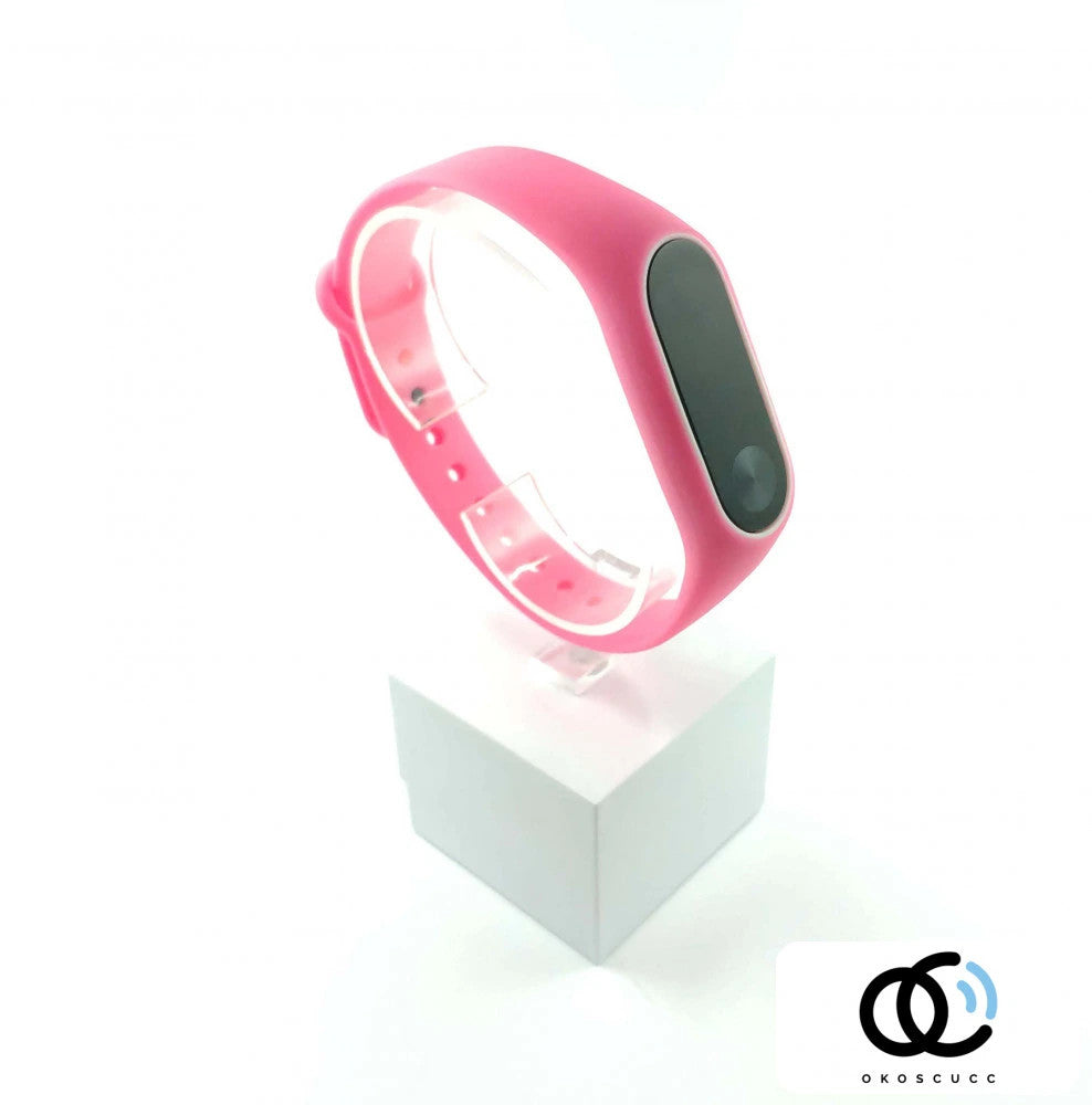 Xiaomi Mi Band 2 szíjak - egyszínű, rózsaszín, rózsaszín, szilikon