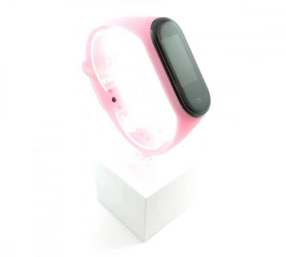 Xiaomi Mi band 3 / 4 szíjak - fluoreszkáló, rózsaszín, rózsaszín, szilikon