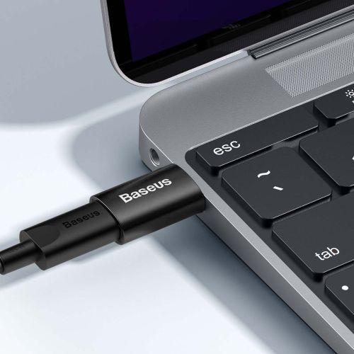 Baseus Ingenuity sorozat mini OTG adapter, USB-A 3.1 apa – USB-C anya, ZJJQ000101 (fekete)