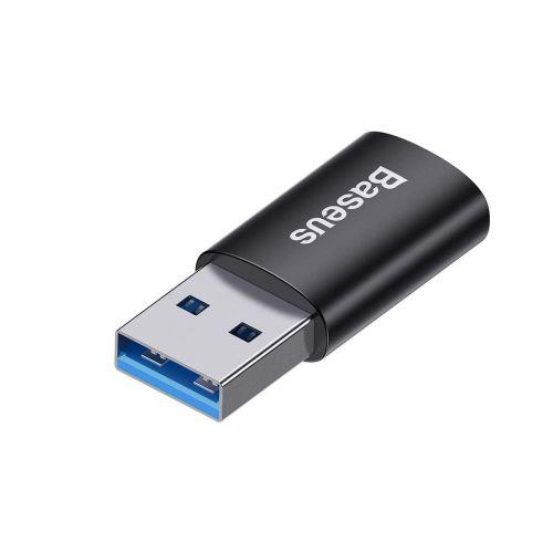 Baseus Ingenuity sorozat mini OTG adapter, USB-A 3.1 apa – USB-C anya, ZJJQ000101 (fekete)