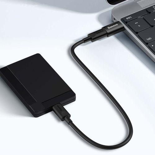 Baseus Ingenuity sorozat mini OTG adapter, USB-A 3.1 apa – USB-C anya, ZJJQ000101 (fekete)