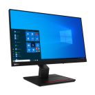 Lenovo ThinkVision T24t-20 monitor, 23,8" FHD, IPS, érintős, 60Hz, fekete