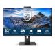 PHILIPS 329P1H IPS monitor (31.5", 3840x2160, 16:9, 350cd/m2, 4ms, USB-C/4xUSB/DP/2xHDMI/LAN, hangszóró és webkamera