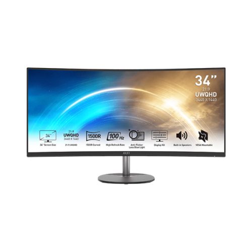 MSI PRO MP341CQ ívelt monitor 34" QHD (fekete)