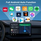 feketeBIRD Carplay Adapter Android-hoz Multimédiás fejegységgel (USB/USB-C csatlakozóval)