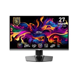   MSI MPG 271QRX játékmonitor (QD-OLED, 26,5", WQHD, 360Hz, 150000:1, 250cd/m2, 0,03ms, 2x HDMI, DP, USB-C)