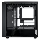 COOLER MASTER Ház ATX MasterBox 600, 4db ARGB Ventilátor, Tápegység nélkül, Üvegfalú, fekete