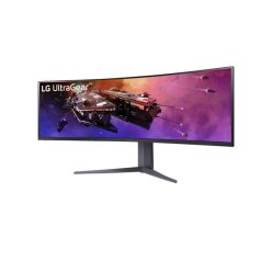   LG 45GR75DC-B ívelt gaming monitor (200Hz, 44.5", 5120x1440, 32:9, 400cd/m2, 1 ms, 2xHDMI/DisplayPort/3xUSB/USB-C)