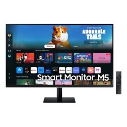   SAMSUNG SMART VA monitor 27" M5, 1920x1080, 16:9, 250cd/m2, 4ms, 2xHDMI/2xUSB/WiFi/Bluetooth, hangszóró