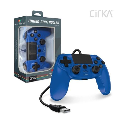 CIRKA Nuforce PS4/PC/Mac vezetékes kontroller (kék)