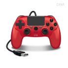 CIRKA NUFORCE PS4/PC/Mac vezetékes kontroller (piros)